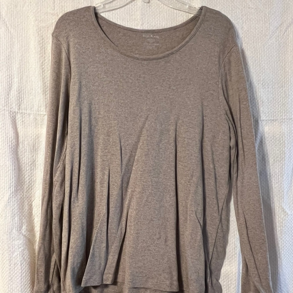 Light Brown Long Sleeve T-Shirt